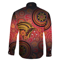 Papua New Guinea Family Matching Puletasi and Hawaiian Shirt Birds Of Paradise With Aboriginal Pattern - Polynesian Pride