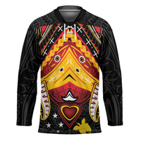 Papua New Guinea Independence Day Hockey Jersey Tribal Mask LT05 Unisex Red - Polynesian Pride