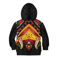 Papua New Guinea Independence Day Kid Hoodie Tribal Mask - Polynesian Pride