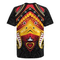 Papua New Guinea Independence Day Rugby Jersey Tribal Mask LT05 - Polynesian Pride