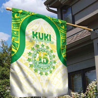 Kuki Independence 2026 Garden Flag Cook Islands 15 Finest White Version