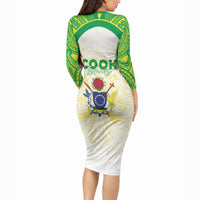 Kuki Independence 2026 Long Sleeve Bodycon Dress Cook Islands 15 Finest White Version