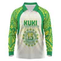 Kuki Independence 2026 Long Sleeve Polo Shirt Cook Islands 15 Finest White Version
