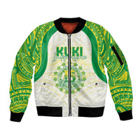 Kuki Independence 2026 Sleeve Zip Bomber Jacket Cook Islands 15 Finest White Version