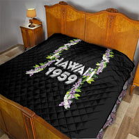 Hawaii Statehood Day Quilt Kakau Pattern With Maile Pikake Honohono Lei