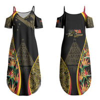 Papua New Guinea Hapi De Bilong Indipendens Couples Matching Summer Maxi Dress and Hawaiian Shirt Special Style
