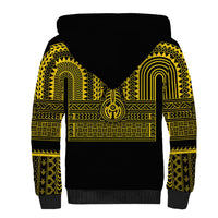 Philippines Filipinos Sherpa Hoodie Igorot Tribal Pattern Black