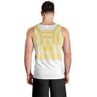 Philippines Filipinos Men Tank Top Igorot Tribal Pattern White