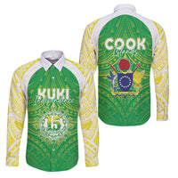 Kuki Independence 2026 Family Matching Off Shoulder Maxi Dress and Hawaiian Shirt Cook Islands 15 Finest Green Version
