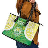 Kuki Independence 2026 Leather Tote Bag Cook Islands 15 Finest Green Version