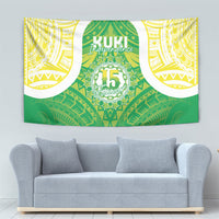 Kuki Independence 2026 Tapestry Cook Islands 15 Finest Green Version