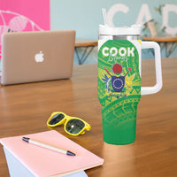 Kuki Independence 2026 Tumbler With Handle Cook Islands 15 Finest Green Version
