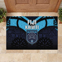 Fiji Kaiviti Rugby Rubber Doormat Fiji Tapa Pattern