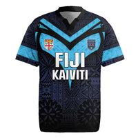 Custom Fiji Kaiviti Rugby Rugby Jersey Fiji Tapa Pattern