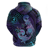 Hawaii Makahiki Turtle Hoodie Spiral Polynesian Tattoo LT05 - Polynesian Pride