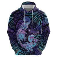 Hawaii Makahiki Turtle Hoodie Spiral Polynesian Tattoo LT05 - Polynesian Pride