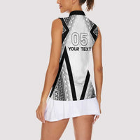 Custom Bula Fiji Football Women Sleeveless Polo Shirt Go Champions - Polynesian Pride