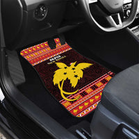 Papua New Guinea Christmas Car Mats Santa Raggiana