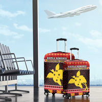 Papua New Guinea Christmas Luggage Cover Santa Raggiana LT05 - Polynesian Pride