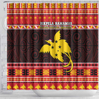 Papua New Guinea Christmas Shower Curtain Santa Raggiana LT05 - Polynesian Pride