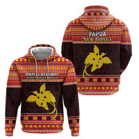 Papua New Guinea Christmas Zip Hoodie Santa Raggiana LT05 - Polynesian Pride