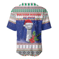 Northern Mariana Islands Christmas Baseball Jersey Poinsettia Filis Pasgua LT05 - Polynesian Pride