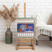 Northern Mariana Islands Christmas Canvas Wall Art Poinsettia Filis Pasgua LT05 - Polynesian Pride