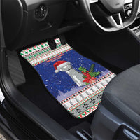 Northern Mariana Islands Christmas Car Mats Poinsettia Filis Pasgua LT05 - Polynesian Pride