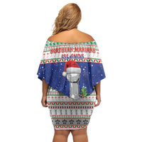Northern Mariana Islands Christmas Family Matching Off Shoulder Short Dress and Hawaiian Shirt Poinsettia Filis Pasgua