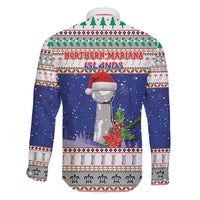 Northern Mariana Islands Christmas Family Matching Short Sleeve Bodycon Dress and Hawaiian Shirt Poinsettia Filis Pasgua LT05 - Polynesian Pride