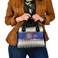 Northern Mariana Islands Christmas Shoulder Handbag Poinsettia Filis Pasgua LT05 - Polynesian Pride