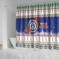 Northern Mariana Islands Christmas Shower Curtain Poinsettia Filis Pasgua LT05 - Polynesian Pride