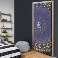 Nauru Angam Day Door Cover Polynesian Tribal Pattern Unique Style - Polynesian Pride