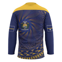 Nauru Angam Day Hockey Jersey Polynesian Tribal Pattern Unique Style - Polynesian Pride