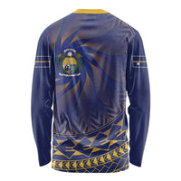 Nauru Angam Day Long Sleeve Shirt Polynesian Tribal Pattern Unique Style - Polynesian Pride