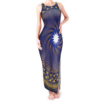 Nauru Angam Day Tank Maxi Dress Polynesian Tribal Pattern Unique Style - Polynesian Pride