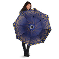 Nauru Angam Day Umbrella Polynesian Tribal Pattern Unique Style - Polynesian Pride