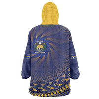 Nauru Angam Day Wearable Blanket Hoodie Polynesian Tribal Pattern Unique Style - Polynesian Pride
