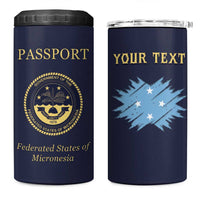 Personalised Federated States Of Micronesia 4 in 1 Can Cooler Tumbler FSM Passport - Polynesian Pride