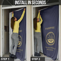 Federated States Of Micronesia Door Cover FSM Passport - Polynesian Pride