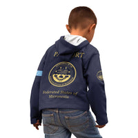 Personalised Federated States Of Micronesia Kid Hoodie FSM Passport - Polynesian Pride