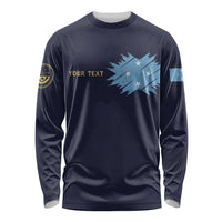 Personalised Federated States Of Micronesia Long Sleeve Shirt FSM Passport - Polynesian Pride