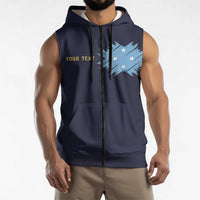 Personalised Federated States Of Micronesia Sleeveless Zip Hoodie FSM Passport - Polynesian Pride