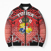 Personalised Tonga Constitution Day Bomber Puffer Jacket 150 Years Jubilee - Polynesian Pride