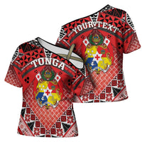Personalised Tonga Constitution Day Cross Shoulder Shirt 150 Years Jubilee - Polynesian Pride