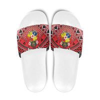 Tonga Constitution Day Slide Sandals 150 Years Jubilee - Polynesian Pride