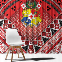 Tonga Constitution Day Window Curtain 150 Years Jubilee - Polynesian Pride