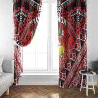 Tonga Constitution Day Window Curtain 150 Years Jubilee - Polynesian Pride