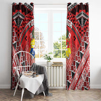 Tonga Constitution Day Window Curtain 150 Years Jubilee - Polynesian Pride