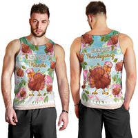 Hawaii Thanksgiving Men Tank Top Funny Turkey Dabbing Dance LT05 - Polynesian Pride